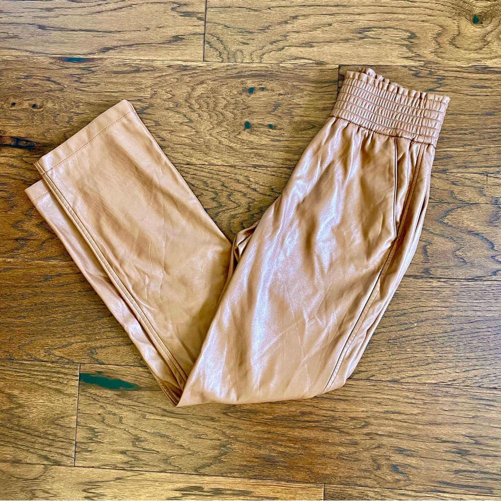 Joie Faux Leather Pants size XS